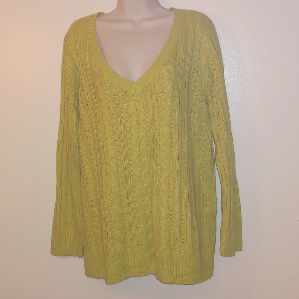 Avenue Sweater Collection Design, V-Neck Size 14/16